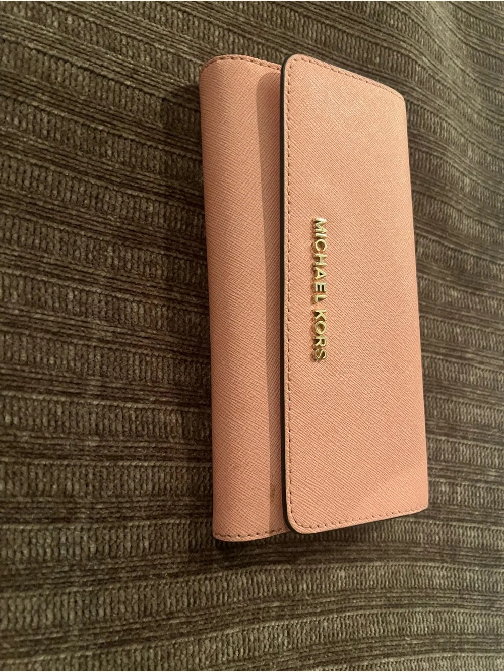 Michael Kors Blush Saffiano Leather Card Holder Wallet